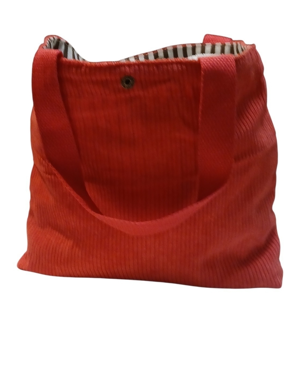 Peanuts -Corduroy ECO Friendly Tote/Hand Bag,The Whole Gang is Here,Inside Pocke - Picture 4 of 12